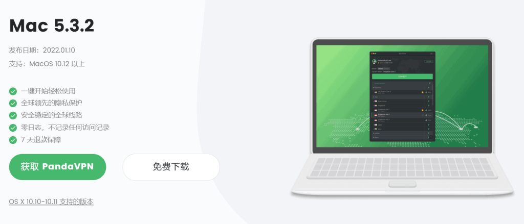 PandVPN常用设备安装教程插图5 在Mac上安装PandaVPN